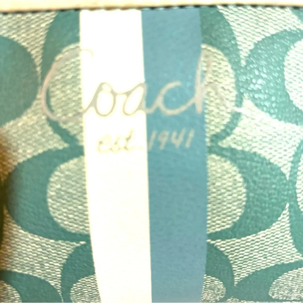 Coach CC signature print canvas wallet